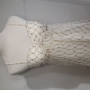 Glittery White Dress